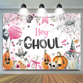 Hey Ghul Rosa Schön Halloween Babydusche Hintergrund